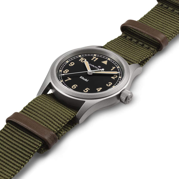 Hamilton 漢米爾頓 Khaki Field 卡其野戰石英軍事腕錶 33mm H69301930