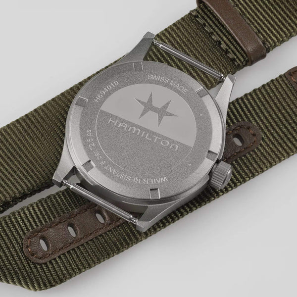 Hamilton 漢米爾頓 Khaki Field 卡其野戰石英軍事腕錶 38mm H69401910