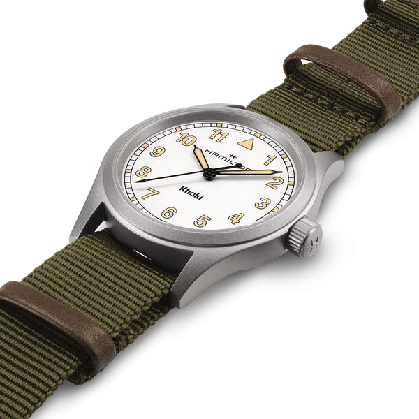 Hamilton 漢米爾頓 Khaki Field 卡其野戰石英軍事腕錶 38mm H69401910