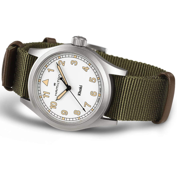 Hamilton 漢米爾頓 Khaki Field 卡其野戰石英軍事腕錶 38mm H69401910