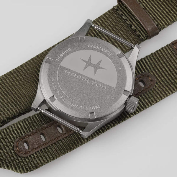 Hamilton 漢米爾頓 Khaki Field 卡其野戰石英軍事腕錶 38mm H69401930