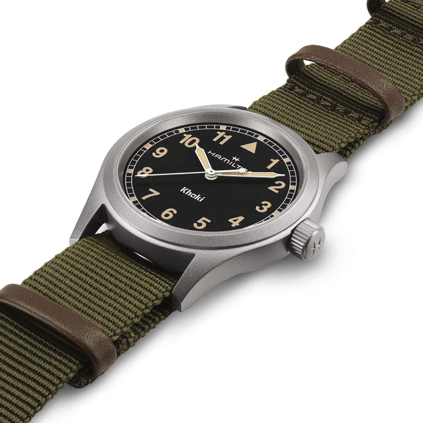 Hamilton 漢米爾頓 Khaki Field 卡其野戰石英軍事腕錶 38mm H69401930