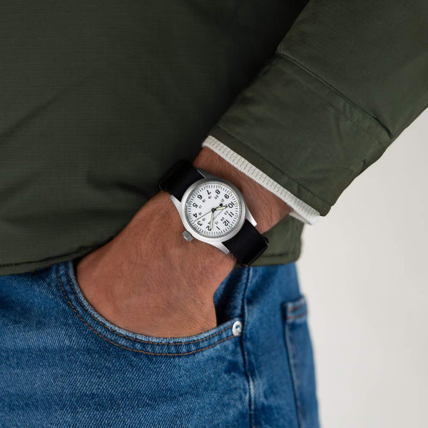 Hamilton 漢米爾頓 Khaki Field 卡其野戰系列手上鏈機械錶 38mm H69439910