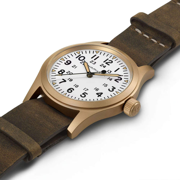 Hamilton 漢米爾頓 Khaki Field 卡其野戰系列手上鏈機械青銅錶 38mm H69459510