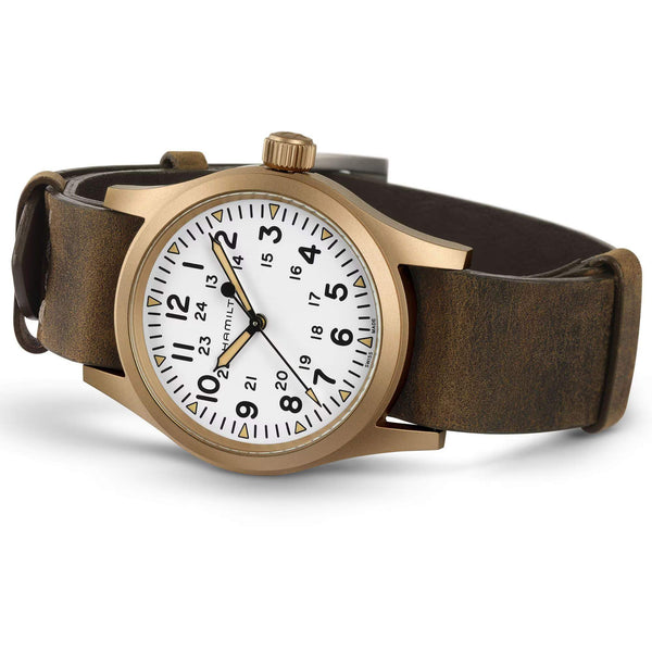 Hamilton 漢米爾頓 Khaki Field 卡其野戰系列手上鏈機械青銅錶 38mm H69459510