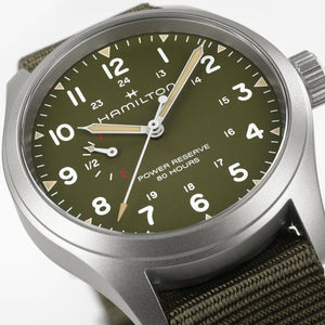 Hamilton 漢米爾頓 Khaki Field 卡其陸戰系列動力儲存手上鍊機械腕錶 40mm H69509960