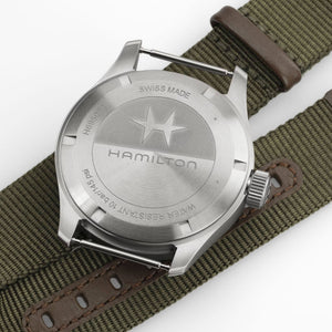 Hamilton 漢米爾頓 Khaki Field 卡其陸戰系列動力儲存手上鍊機械腕錶 40mm H69509960