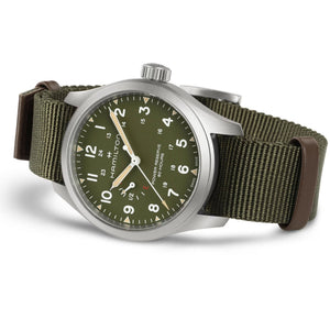 Hamilton 漢米爾頓 Khaki Field 卡其陸戰系列動力儲存手上鍊機械腕錶 40mm H69509960