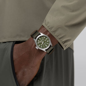 Hamilton 漢米爾頓 Khaki Field 卡其陸戰系列動力儲存手上鍊機械腕錶 40mm H69509960