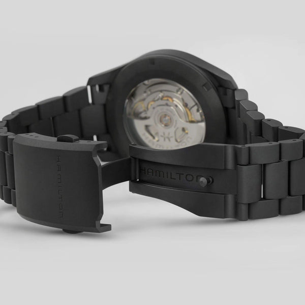 Hamilton 漢米爾頓 Khaki Field 卡其野戰黑色PVD鈦金屬自動機械腕錶 38mm H70215130