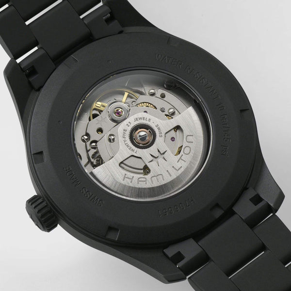 Hamilton 漢米爾頓 Khaki Field 卡其野戰黑色PVD鈦金屬自動機械腕錶 42mm H70665130