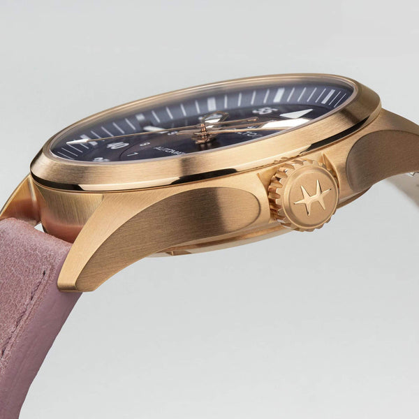 Hamilton 漢米爾頓 Khaki Aviation 卡其航空系列機械飛行錶PVD玫瑰金 36mm H76245840
