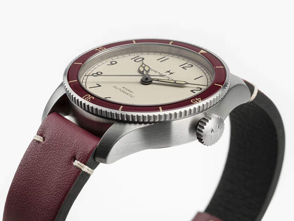 Hamilton 漢米爾頓卡其航空系列飛行員復古自動上鍊腕錶 38mm H76265810