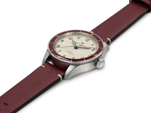 Hamilton 漢米爾頓卡其航空系列飛行員復古自動上鍊腕錶 38mm H76265810