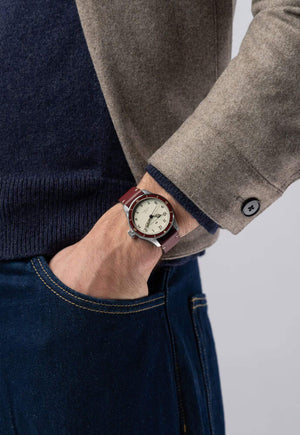 Hamilton 漢米爾頓卡其航空系列飛行員復古自動上鍊腕錶 38mm H76265810