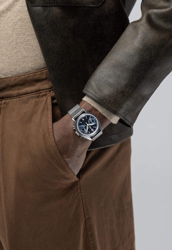 Hamilton 漢米爾頓卡其航空系列 Pilot Pioneer 復刻飛行手上鏈計時碼錶 40mm H76409140