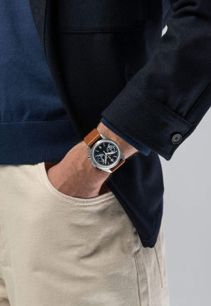 Hamilton 漢米爾頓卡其航空系列 Pilot Pioneer 復刻飛行手上鏈計時碼錶 40mm H76409540