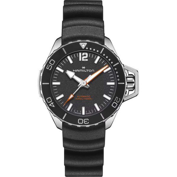 Hamilton 漢米爾頓卡其海軍 Frogman 蛙人300米潛水錶 41mm H77455330