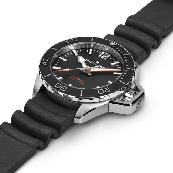 Hamilton 漢米爾頓卡其海軍 Frogman 蛙人300米潛水錶 41mm H77455330