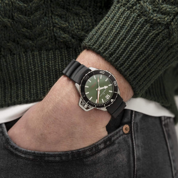 Hamilton 漢米爾頓卡其海軍 Frogman 蛙人300米潛水錶 41mm H77455360