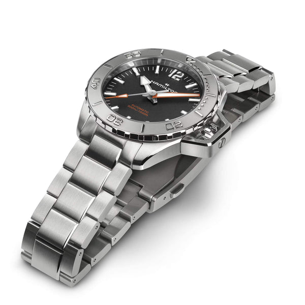 Hamilton 漢米爾頓卡其海軍 Frogman 蛙人300米潛水錶 41mm H77485130