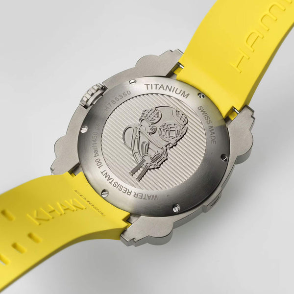 Hamilton 漢米爾頓卡其海軍鈦金屬1000米 BELOWZERO 80小時機械錶 46mm H78535380