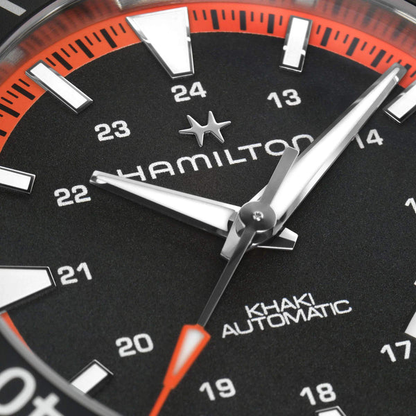 Hamilton 漢米爾頓 Scuba 卡其海軍系列潛水80小時機械錶 40mm H82395331