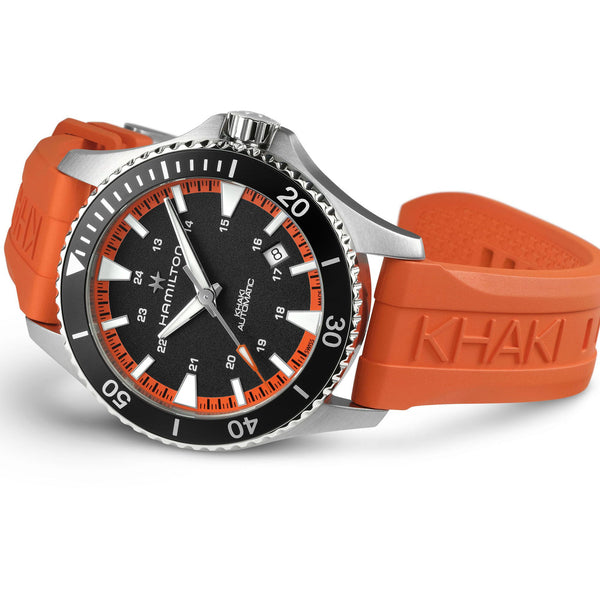 Hamilton 漢米爾頓 Scuba 卡其海軍系列潛水80小時機械錶 40mm H82395331