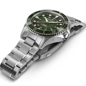 Hamilton 漢米爾頓 Khaki Navy Scuba 漸層綠陶瓷圈潛水錶 43mm H82525160