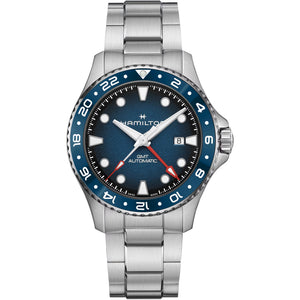 Hamilton 漢米爾頓 Khaki Navy 卡其海軍系列 Scuba GMT兩地時區自動上鍊腕錶 43mm H82535140