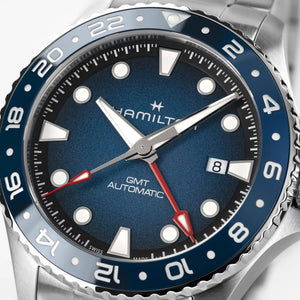 Hamilton 漢米爾頓 Khaki Navy 卡其海軍系列 Scuba GMT兩地時區自動上鍊腕錶 43mm H82535140