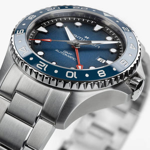 Hamilton 漢米爾頓 Khaki Navy 卡其海軍系列 Scuba GMT兩地時區自動上鍊腕錶 43mm H82535140
