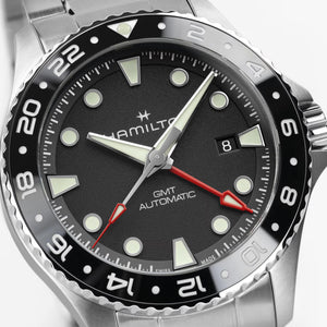 Hamilton 漢米爾頓 Khaki Navy 卡其海軍系列 Scuba GMT兩地時區自動上鍊腕錶 43mm H82555130
