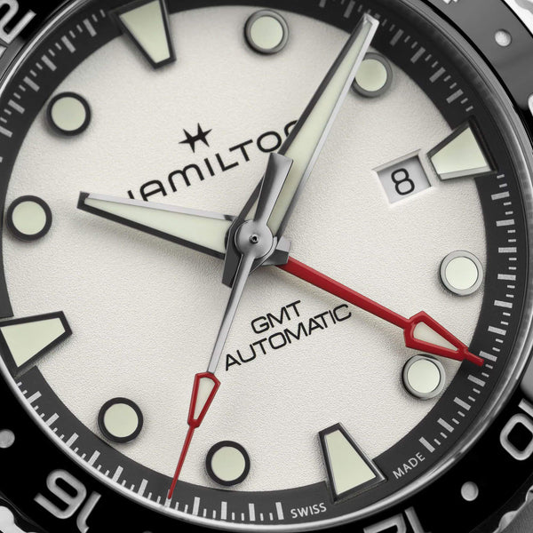 Hamilton 漢米爾頓 Khaki Navy 卡其海軍系列 Scuba GMT兩地時區自動上鍊腕錶 43mm H82555150