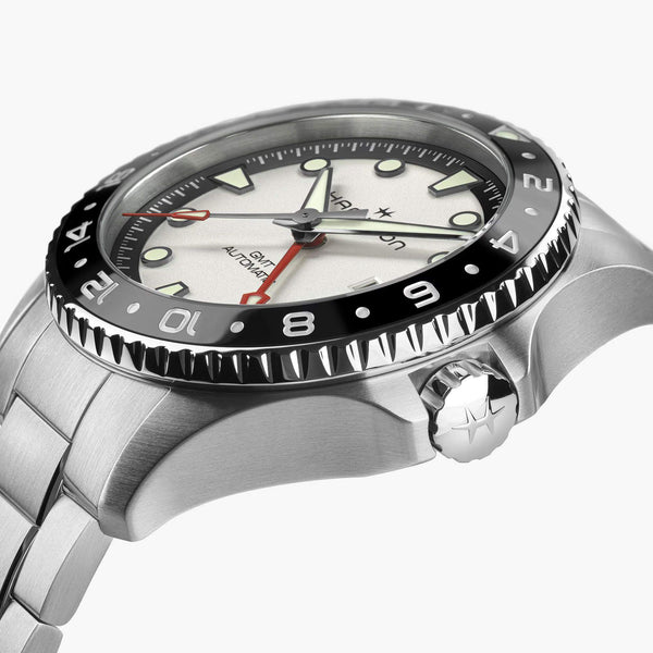Hamilton 漢米爾頓 Khaki Navy 卡其海軍系列 Scuba GMT兩地時區自動上鍊腕錶 43mm H82555150