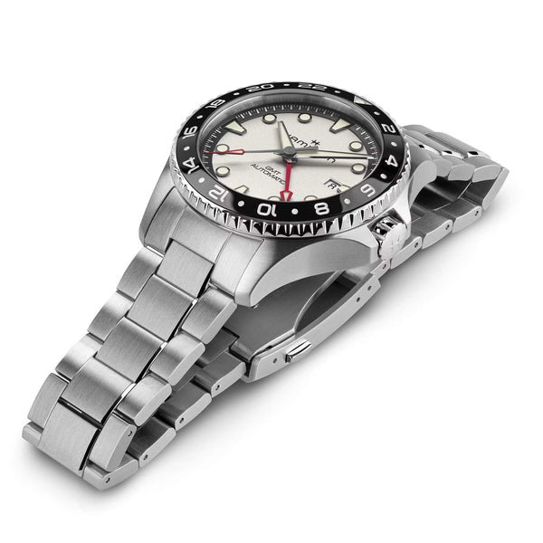 Hamilton 漢米爾頓 Khaki Navy 卡其海軍系列 Scuba GMT兩地時區自動上鍊腕錶 43mm H82555150