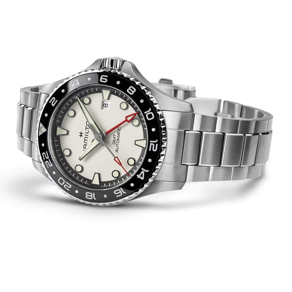 Hamilton 漢米爾頓 Khaki Navy 卡其海軍系列 Scuba GMT兩地時區自動上鍊腕錶 43mm H82555150