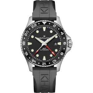 Hamilton 漢米爾頓 Khaki Navy 卡其海軍系列 Scuba GMT兩地時區自動上鍊腕錶 43mm H82555330
