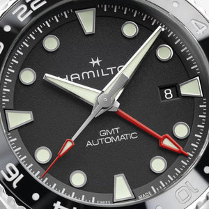 Hamilton 漢米爾頓 Khaki Navy 卡其海軍系列 Scuba GMT兩地時區自動上鍊腕錶 43mm H82555330