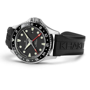 Hamilton 漢米爾頓 Khaki Navy 卡其海軍系列 Scuba GMT兩地時區自動上鍊腕錶 43mm H82555330