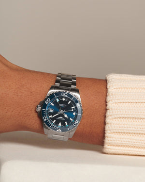 LONGINES 浪琴 HydroConquest GMT深海征服者系列兩地時間浪鬼陶瓷潛水機械錶 41mm L37904966 - 新萬國鐘錶