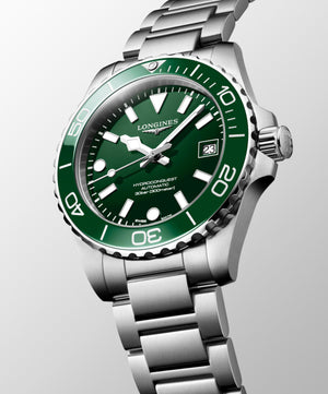 LONGINES 浪琴 HydroConquest 深海征服者系列浪鬼陶瓷潛水機械錶 39mm L37794066 - 新萬國鐘錶