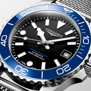LONGINES 浪琴 HydroConquest 深海征服者系列浪鬼陶瓷潛水機械錶 39mm L37794906 - 新萬國鐘錶