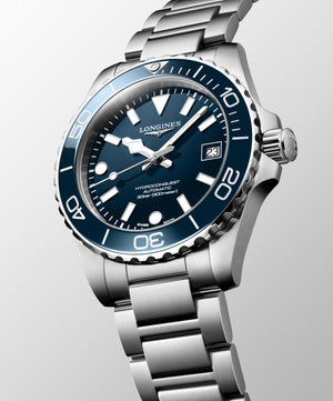 LONGINES 浪琴 HydroConquest 深海征服者系列浪鬼陶瓷潛水機械錶 39mm L37794966 - 新萬國鐘錶
