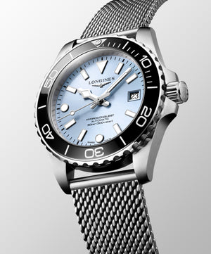 LONGINES 浪琴 HydroConquest 深海征服者系列浪鬼陶瓷潛水機械錶 39mm L37794996 - 新萬國鐘錶