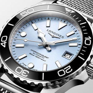 LONGINES 浪琴 HydroConquest 深海征服者系列浪鬼陶瓷潛水機械錶 39mm L37794996 - 新萬國鐘錶