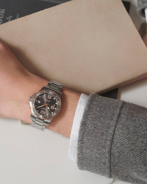 LONGINES 浪琴深海征服者系列浪鬼陶瓷潛水機械錶灰金PVD 39mm L37803786 - 新萬國鐘錶