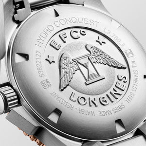 LONGINES 浪琴深海征服者系列浪鬼陶瓷潛水機械錶灰金PVD 39mm L37803786 - 新萬國鐘錶
