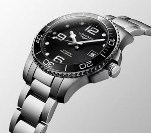 LONGINES 浪琴 Hydroconquest 深海征服者系列浪鬼陶瓷潛水機械錶 39mm L37804566 - 新萬國鐘錶