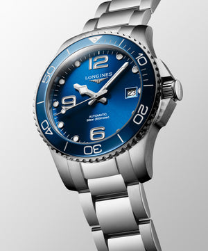 LONGINES 浪琴 Hydroconquest 深海征服者系列浪鬼陶瓷潛水機械錶 39mm L37804966 - 新萬國鐘錶